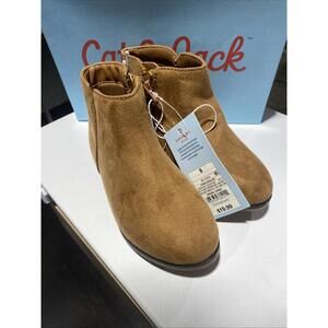 Cat & Jack Boots Toddler Girls Sz 9 Penelope Brown Booties Zipper New with Tags!